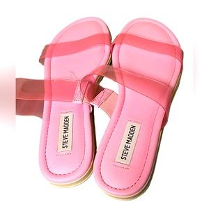 Steve Madden Greer Pink Sandals NEW WITH BOX women’s size 8
